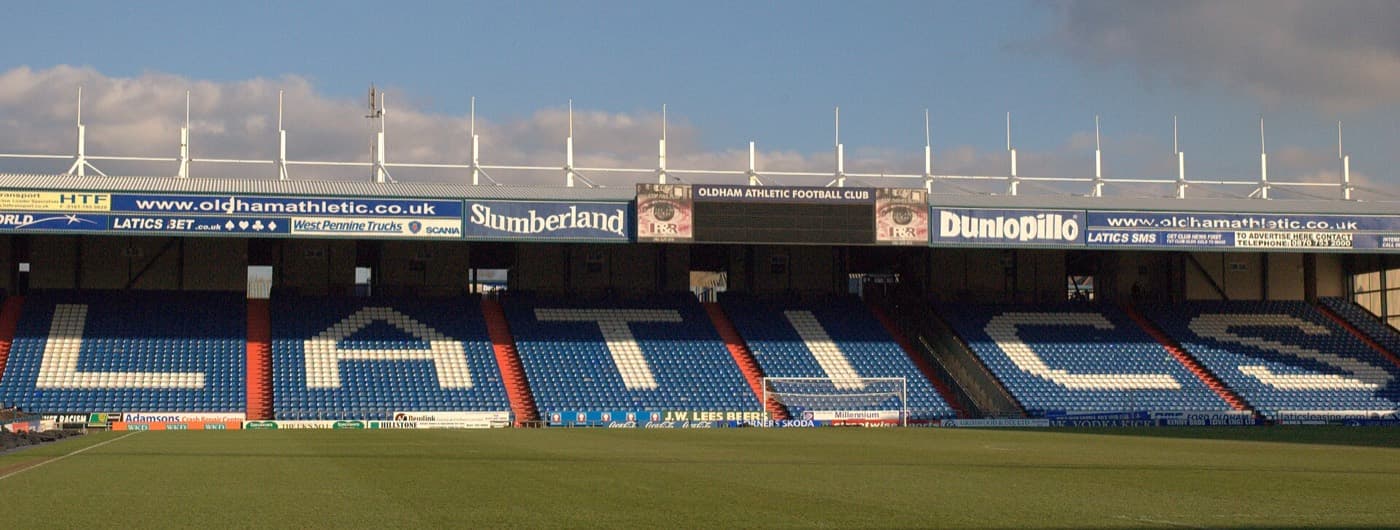 Boundary Park, home of Oldham Athletic