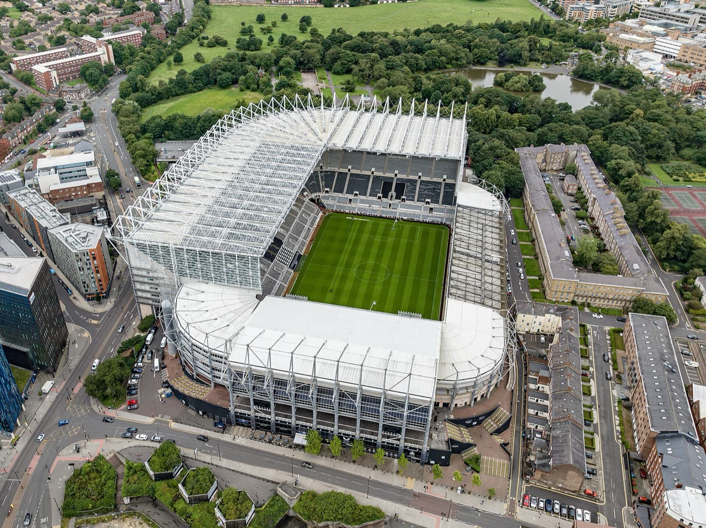 St James' Park, home of Newcastle United